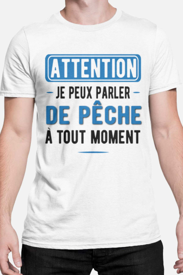 Wholesaler I.A.L.D FRANCE - Men's T-shirt | attention je peux parler de peche