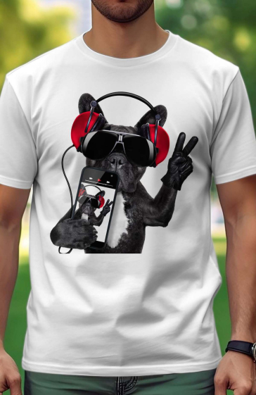 Wholesaler I.A.L.D FRANCE - Men's T-shirt | bull dog iphone