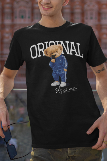 Grossiste I.A.L.D FRANCE - T-shirt Homme Col Rond | Bear Original Street