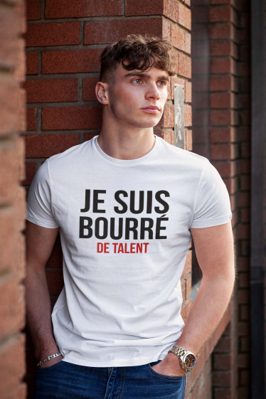 Grossiste I.A.L.D FRANCE - T-shirt Homme Col Rond | Bourré talent