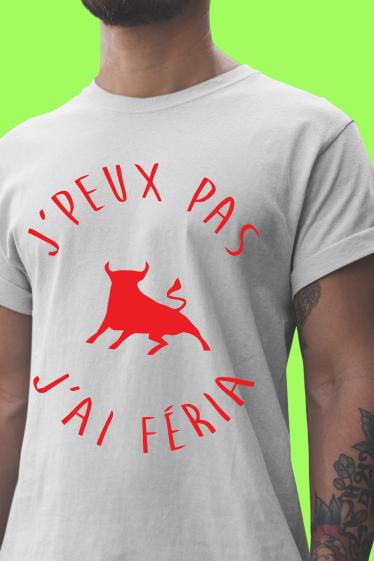 Großhändler I.A.L.D FRANCE - Herren-T-Shirt mit Rundhalsausschnitt | Kann nicht, OM