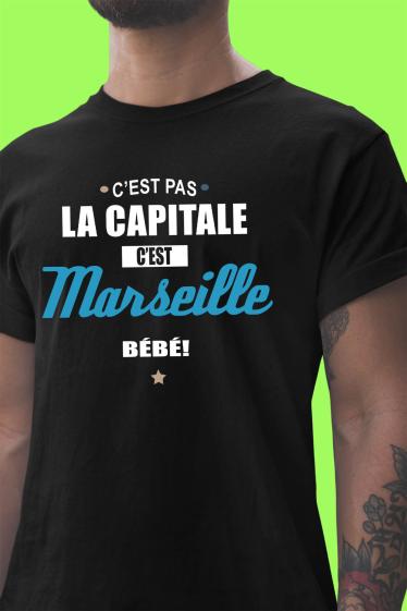 Grossiste I.A.L.D FRANCE - T-shirt Homme Col Rond | Capitale Marseille