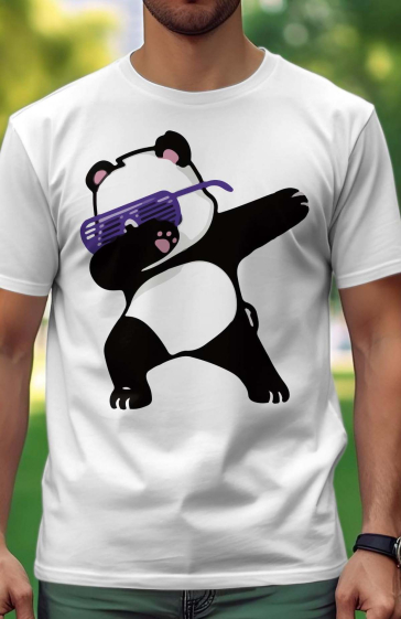 Großhändler I.A.L.D FRANCE - Herren-T-Shirt | Tupfer Panda