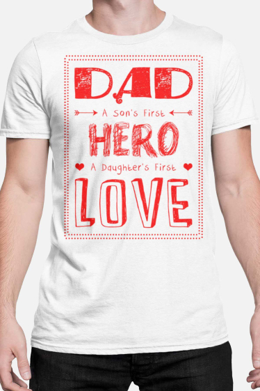 Wholesaler I.A.L.D FRANCE - Men's T-shirt | Dad Hero Love