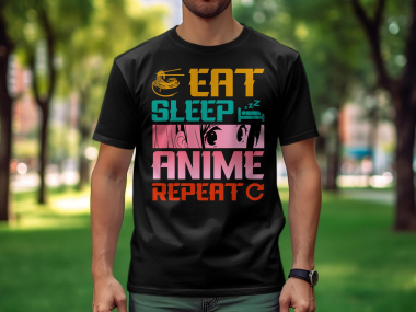 Grossiste I.A.L.D FRANCE - T-shirt Homme | Eat Sleep Anime