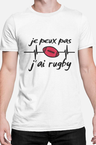 Grossiste I.A.L.D FRANCE - T-shirt Homme | je peux pas j'ai rugby