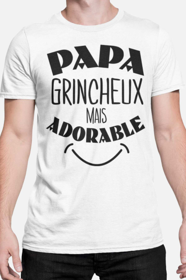 Grossiste I.A.L.D FRANCE - T-shirt Homme | Papa grincheux adorable