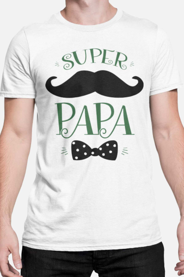 Wholesaler I.A.L.D FRANCE - Men's T-shirt | papa moustache