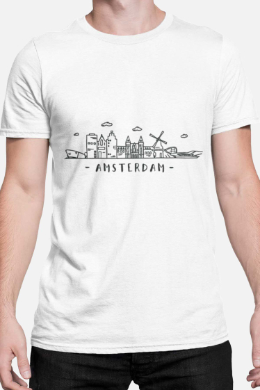Wholesaler I.A.L.D FRANCE - Men's T-shirt | Skyline Amsterdam