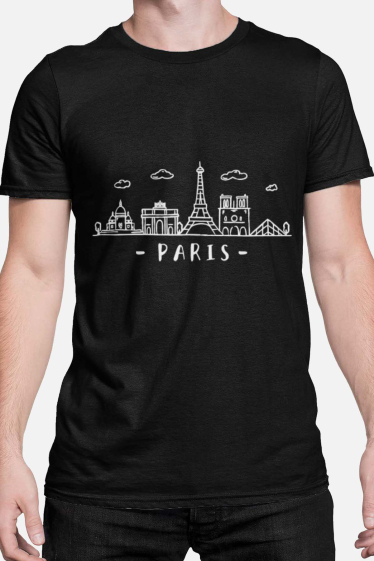Großhändler I.A.L.D FRANCE - Herren-T-Shirt | Skyline Paris