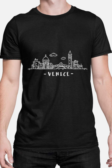 Großhändler I.A.L.D FRANCE - Herren-T-Shirt | Skyline Venedig