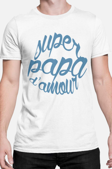 Grossiste I.A.L.D FRANCE - T-shirt Homme | super papa d'amour