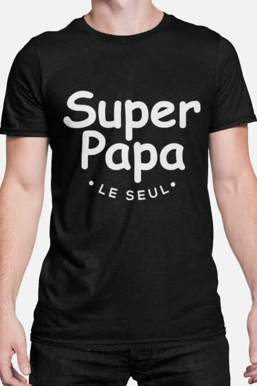 Wholesaler I.A.L.D FRANCE - Men's T-shirt | super papa le seul