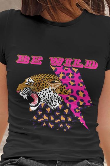 Grossiste I.A.L.D FRANCE - Tshirt Femme Col Rond | Be wild