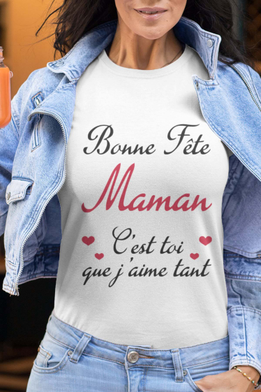 Grossiste I.A.L.D FRANCE - Tshirt Femme Col Rond | BONNE FETE MAMAN