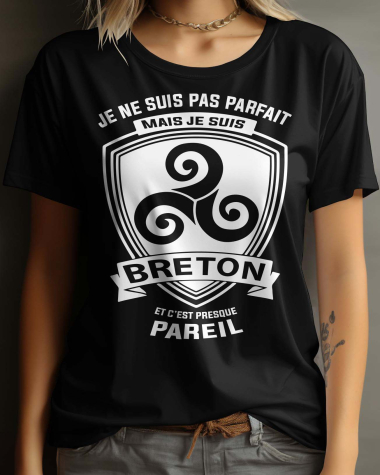 Mayorista I.A.L.D FRANCE - Camiseta de cuello redondo para mujer | BRETON