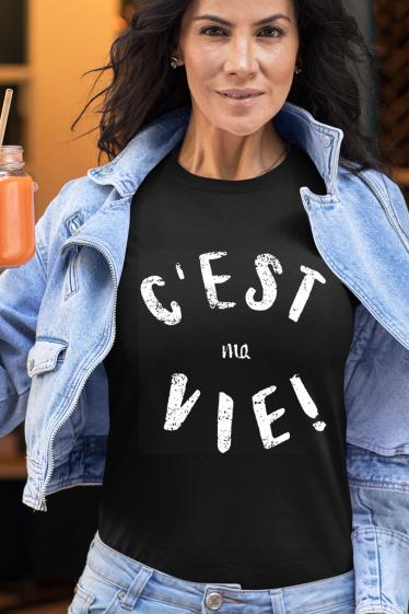 Grossiste I.A.L.D FRANCE - Tshirt Femme Col Rond | C ma vie
