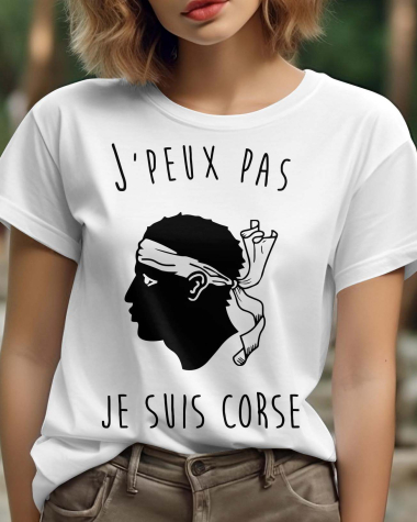 Großhändler I.A.L.D FRANCE - Damen-T-Shirt mit Rundhalsausschnitt | Korsika