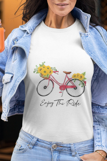 Grossiste I.A.L.D FRANCE - Tshirt Femme Col Rond | Enjoy the Ride