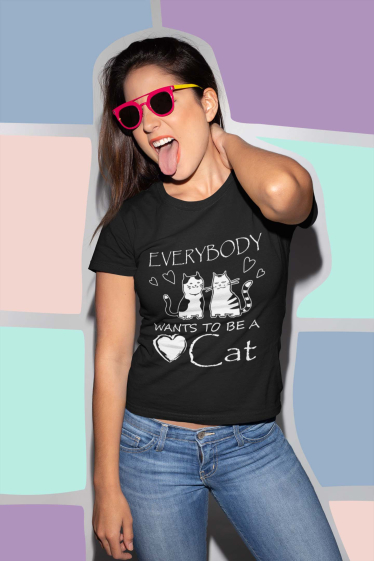 Grossiste I.A.L.D FRANCE - Tshirt Femme Col Rond | Everybody cats