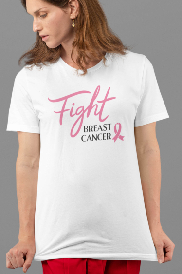 Grossiste I.A.L.D FRANCE - Tshirt Femme Col Rond | Fight Breast