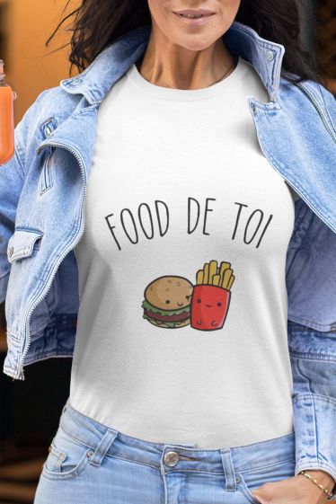 Großhändler I.A.L.D FRANCE - Damen-T-Shirt mit Rundhalsausschnitt | Essen von Dir