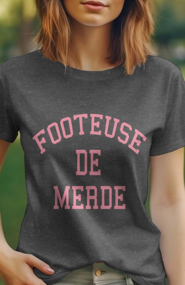 Grossiste I.A.L.D FRANCE - Tshirt Femme Col Rond | Footeuse