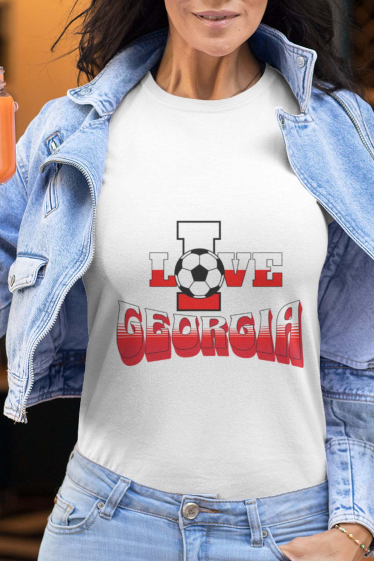 Grossiste I.A.L.D FRANCE - Tshirt Femme Col Rond | Love Georgia