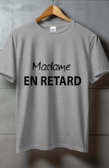 Großhändler I.A.L.D FRANCE - Damen-T-Shirt mit Rundhalsausschnitt | Dame zu spät