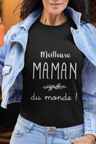 Mayorista I.A.L.D FRANCE - Camiseta de cuello redondo para mujer | mamá del mundo