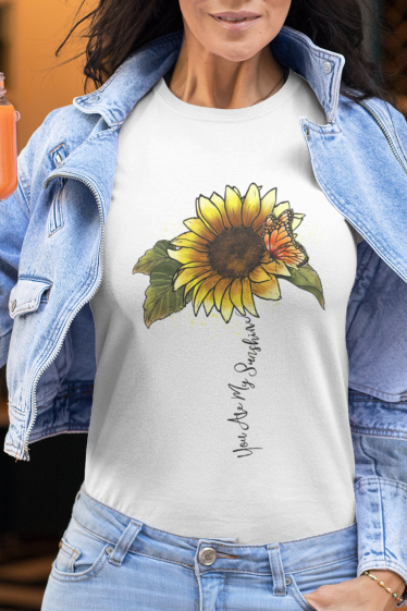 Großhändler I.A.L.D FRANCE - Damen-T-Shirt mit Rundhalsausschnitt | Mein Sonnenschein