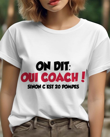 Großhändler I.A.L.D FRANCE - Damen-T-Shirt mit Rundhalsausschnitt | Wir sagen: Ja, Trainer