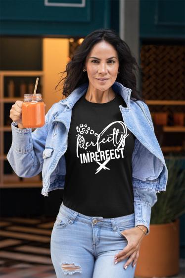 Grossiste I.A.L.D FRANCE - Tshirt Femme Col Rond | Perfectly Imperfect