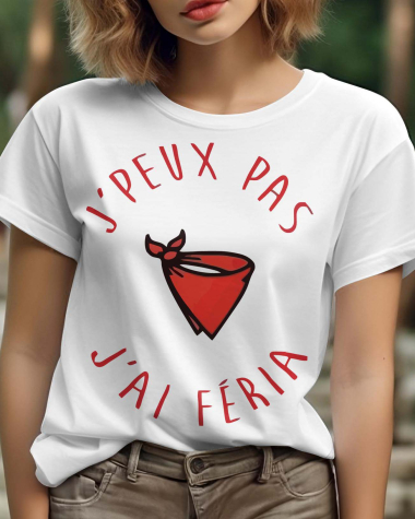 Mayorista I.A.L.D FRANCE - Camiseta de cuello redondo para mujer | Diadema Can't Feria