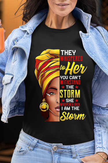 Grossiste I.A.L.D FRANCE - Tshirt Femme Col Rond | THE STORM