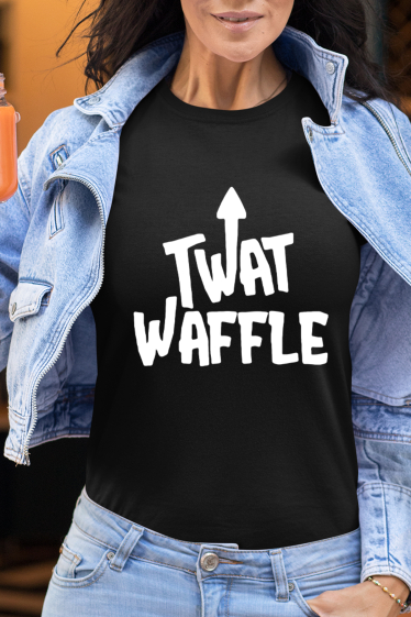Grossiste I.A.L.D FRANCE - Tshirt Femme Col Rond | Twat waffle