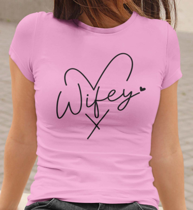 Grossiste I.A.L.D FRANCE - Tshirt Femme Col Rond | WIFEY