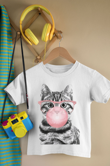 Grossiste I.A.L.D FRANCE - Tshirt Fille | Cat Gum