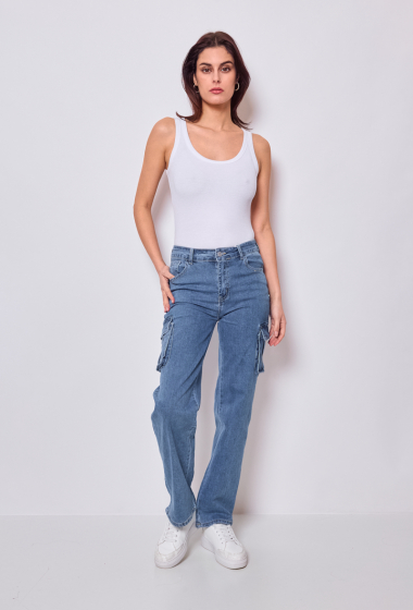 Wholesaler I Dodo - Wide 4-pocket cargo jeans