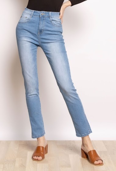 Wholesaler I Dodo - Straight jeans with slits