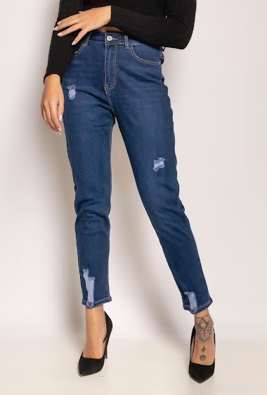 Wholesaler I Dodo - Ripped mom jeans