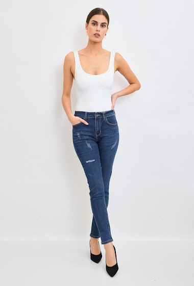 Wholesaler I Dodo - Push up ripped slim jeans