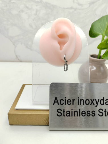 Grossiste I.L JOLI B - Boucle d'oreille en ACIER INOXYDABLE