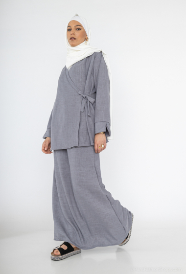 Grossiste IDEAL OUTFIT - abaya ensemble haut Coise  avec jupe
