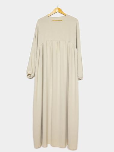 Wholesaler IDEAL OUTFIT - Long wide abaya with ruffle