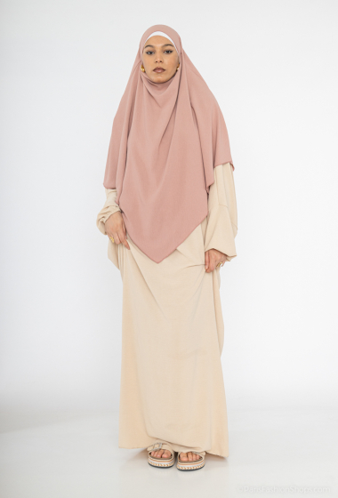 Wholesaler IDEAL OUTFIT - Long wide elastic sleeve abaya
