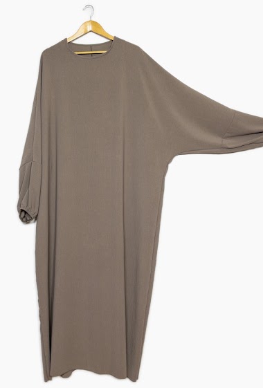 Großhändler IDEAL OUTFIT - Long wide abaya with elastic sleeve