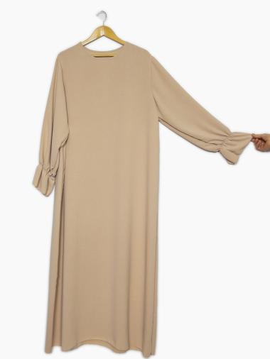 Mayoristas IDEAL OUTFIT - Long wide abaya with ruffled sleeves