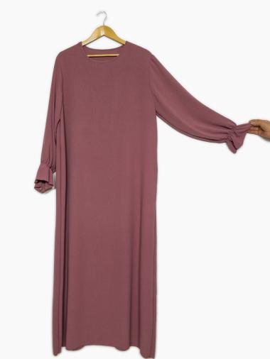 Großhändler IDEAL OUTFIT - Long wide abaya with ruffled sleeves