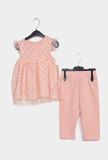 Wholesaler IDEAL OUTFIT - Baby set Dress and leggings